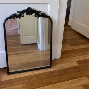 Black detailed mirror
